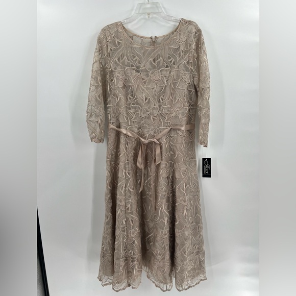 Alex Evenings - 8217835 Illusion Jewel Embroidered new Dress - Picture 9 of 16